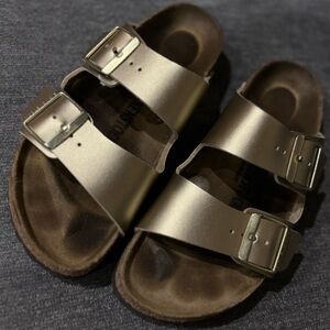 Gold Birkenstocks Arizona